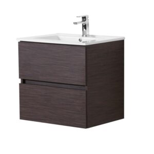 Stella Wall Hung Vanity - Walnut