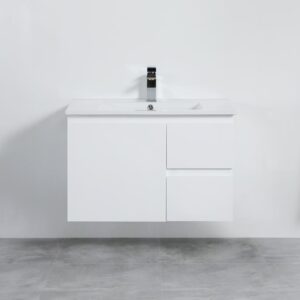 X-pvc Poly White Vanity - Gloss White