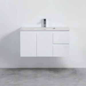 X-PVC Poly White Wall Hung Cabinet
