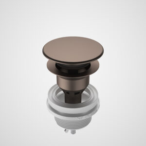 Urbane Basin Dome Pop-Up Plug & Waste - Brushed Bronze