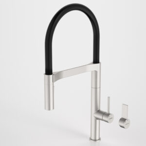 Liano Pull Down Sink Mixer with Dual Spray - Brushed Nickel - Lead Free