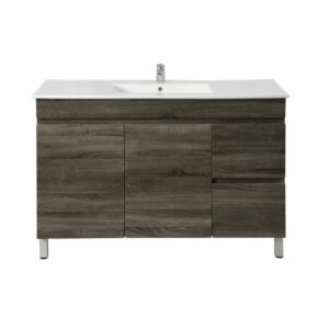 Berge PVC Filmed Floor Vanity with Ceramic - (B124RLDG-CT)