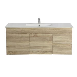 Berge Pvc Filmed Wall Hung Vanity Ceramic Top