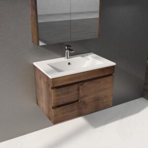 Berge Pvc Filmed Wall Hung Vanity - (B74LWDO-CT)