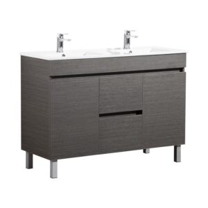 Evie Floor Pvc Color Vanity with Ceramic