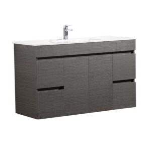 Pvc Color Evie Wall Hung Vanity with Ceramic