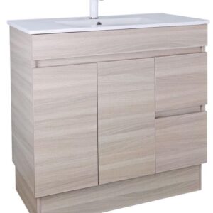 Evie Floor Vanity with Ceramic - Hand Drawer