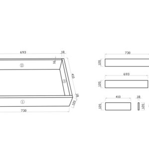 Pvc Color Kickboard - (EV94KB-OAK)