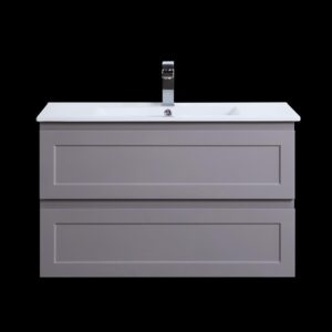 Fremantle Wall Hung Cabinet Only - Matte Grey