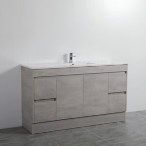 Nova Floor Vanity Cabinet Single and Double Bowl