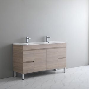 Stella Vanity with ceramic top Double Bowl