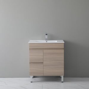 Pvc Vanity Floor Cabinet with ceramic