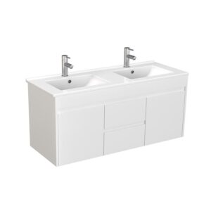 Double Bowl Pvc Wall Hung Cabinet Only