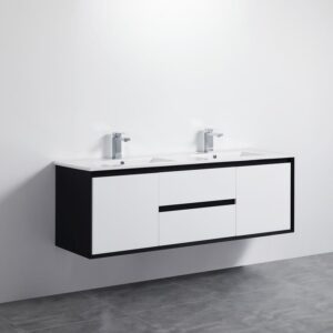 PE Wall Hung Vanity - Matte White