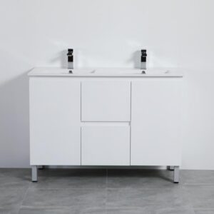 Centre Drawer Pvc Poly White Vanity