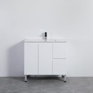 Pvc Poly White Cabinet RHD Drawers