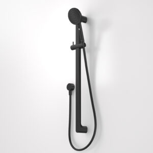 Urbane Universal Rail Shower - Black