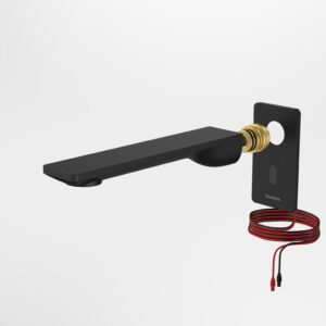 Urbane II Sensor 180mm Wall Outlet Tap Trim Only - Matte Black