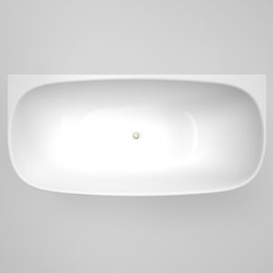 Contura 1700mm Back to Wall Freestanding Bath - White