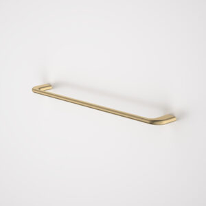 Contura II 620mm Single Towel Rail – Brushed Brass