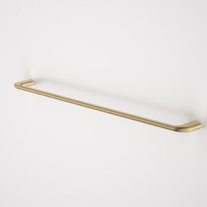 Contura II 820mm Single Towel Rail – Brushed Brass