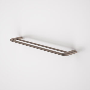 Contura II 620mm Double Towel Rail – Brushed Bronze