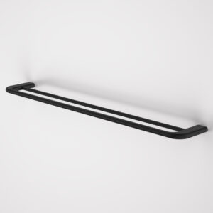 Contura II 820mm Double Towel Rail – Matte Black