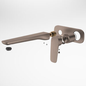 Contura II Wall Basin/Bath Mixer 220mm Trim Kit - Brushed Bronze