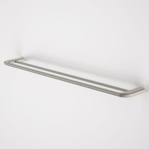 Contura II 820mm Double Towel Rail – Brushed Nickel