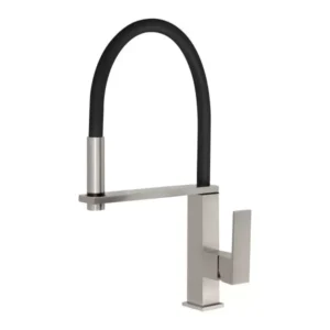 Vezz Flexible Hose Sink Mixer - Brushed Nickel