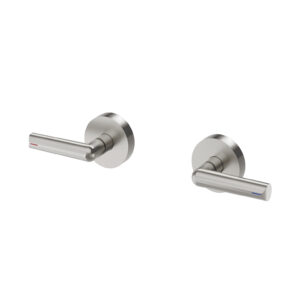 Vivid Slimline Plus Lever Wall Top Assemblies - Brushed Nickel