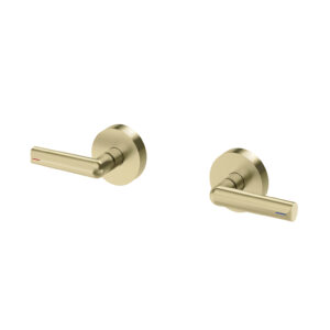 Vivid Slimline Plus Lever Wall Top Assemblies - Brushed Gold