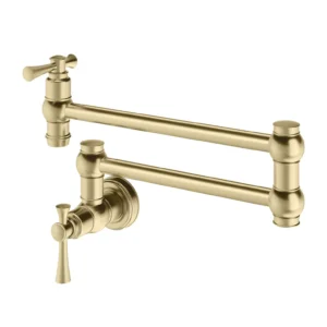 Cromford Pot Filler - Brushed Gold