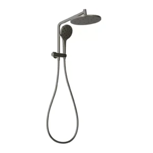 Ormond Compact Twin Shower - Brushed Carbon