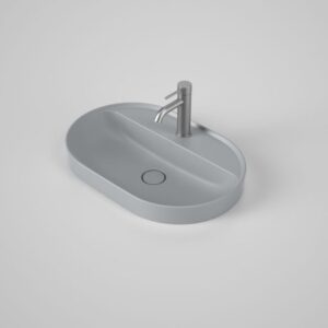 Liano 600mm Pill Inset Basin with Tap – Matte Grey