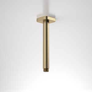 Luna Straight Arm Square Flange 210 - Brushed Brass