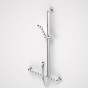 Care Support Shower Set with Inverted T Rail RH - Chrome
