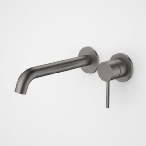 Liano 210mm Wall Basin / Bath Mixer Cover Plates - Gunmetal