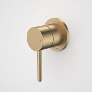 Liano Bath Shower Mixer Round Cover Plate - Brushed Brass