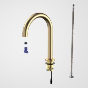 Smart Command Series 3 Hob Gooseneck Outlet Trim Kit - Brushed Brass
