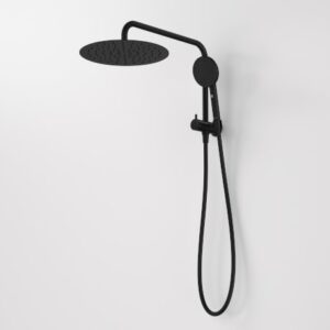 Urbane II Compact Twin Shower - Matte Black