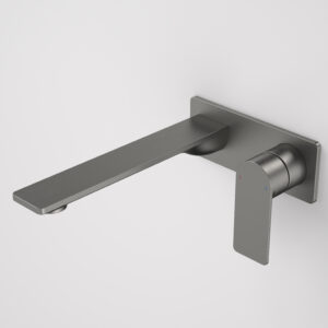 Urbane II 220mm Wall Basin Bath Mixer Rectangular Cover Plate - Gunmetal Urbane II 220mm Wall Basin Bath Mixer Rectangular Cover Plate - Gunmetal