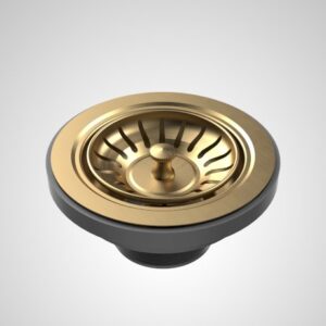 Urbane Basket Waste - Brushed Brass