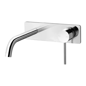 Vivid Slimline SwitchMix Wall Basin Bath Mixer Set 180mm