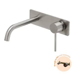 Vivid Slimline SwitchMix Wall Basin - Brushed Nickel