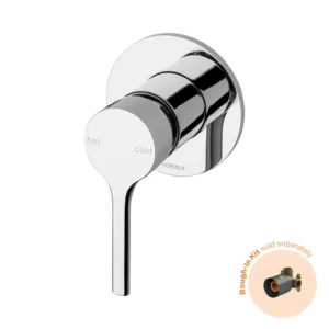 Vivid Slimline Oval SwitchMix Shower Wall Mixer