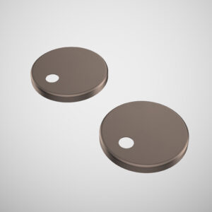 Contura Toilet Seat Hinge Caps - Brushed Bronze