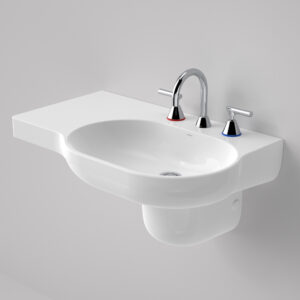 Opal 720 LHS Wall Basin 3 Tap Hole Opal 720 LHS Wall Basin 3 Tap Hole