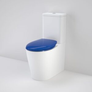 Care 660 Ambulant Cleanflush Suite with Double Flap Seat Sorento Blue