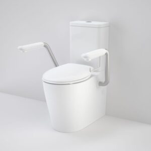 Care 660 Cleanflush Close-Coupled Toilet Suite with Armrests & Caravelle Seat – White